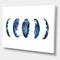 Designart - Blue Moon Phases - Bohemian & Eclectic Canvas Wall Art Print
